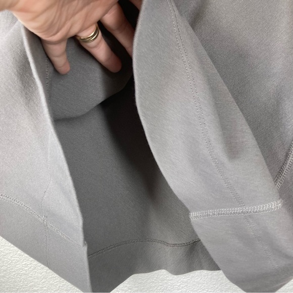 Vulin Midi Skirt Medium Cotton Spandex Stretch Waist Minimalist A Line - Picture 12 of 16